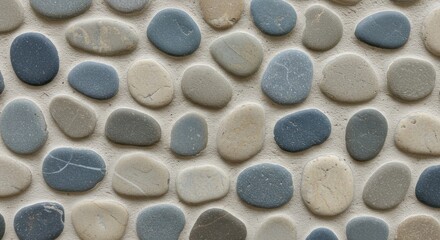 River Stone Tile Background, Neutral Tones, Seamless Texture, Spa, Relaxation, Neutral Colors Photos