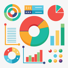 Colorful Data Visualization Charts and Graphs for Business Reports