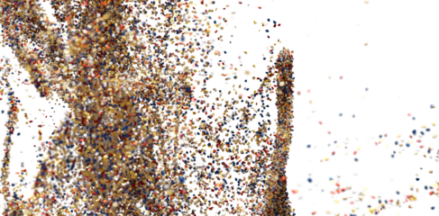 Colorful Particle Explosion Abstract Background