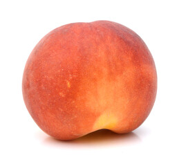 Sweet peaches on a white background 