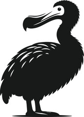 Dodo bird vector drawing animal silhouette © MostAklima
