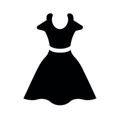 Wardrobe Dress Up Black Vector Silhouette