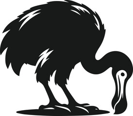Dodo bird vector drawing animal silhouette © MostAklima