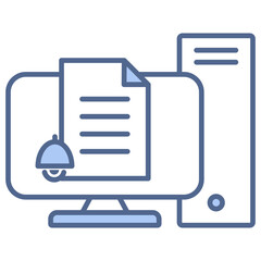 Context Reminder Blue Icon