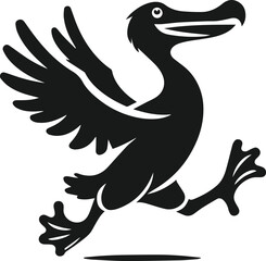 Dodo bird vector drawing animal silhouette © MostAklima