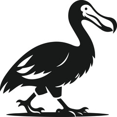 Dodo bird vector drawing animal silhouette © MostAklima