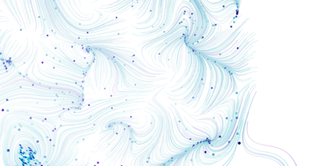 Abstract background with swirling lines and blue particles. Perfect for tech, design, or science concepts.