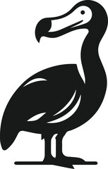 Dodo bird vector drawing animal silhouette © MostAklima