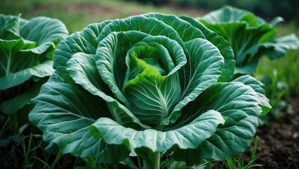 Obraz premium The growth of the cabbage plant was unsuccessful.