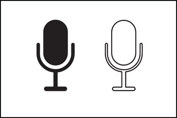 Microphone Bold & Outline Vector
