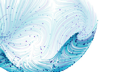 Stunning abstract background image featuring a swirling blue data visualization. Perfect for tech, science, and design p