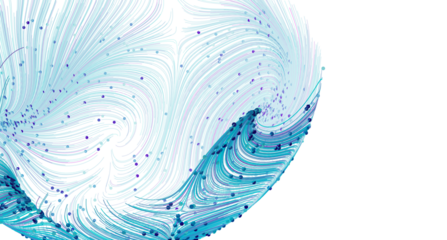 Stunning abstract background image featuring a swirling blue data visualization. Perfect for tech, science, and design p