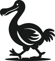 Dodo bird vector drawing animal silhouette © MostAklima