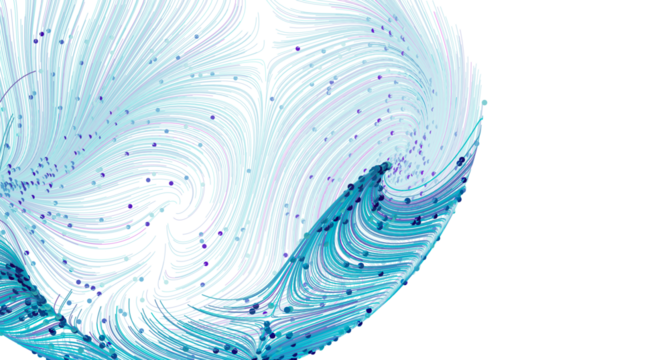 Stunning abstract background image featuring a swirling blue data visualization. Perfect for tech, science, and design p