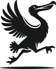 Dodo bird vector drawing animal silhouette © MostAklima