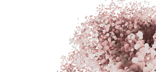 Beautiful abstract background with pink and white circles. Perfect for websites, presentations, and more.