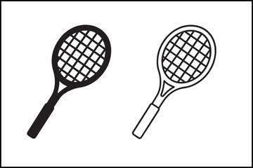 Tennis Racket Dual Style Icon