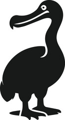 Dodo bird vector drawing animal silhouette © MostAklima