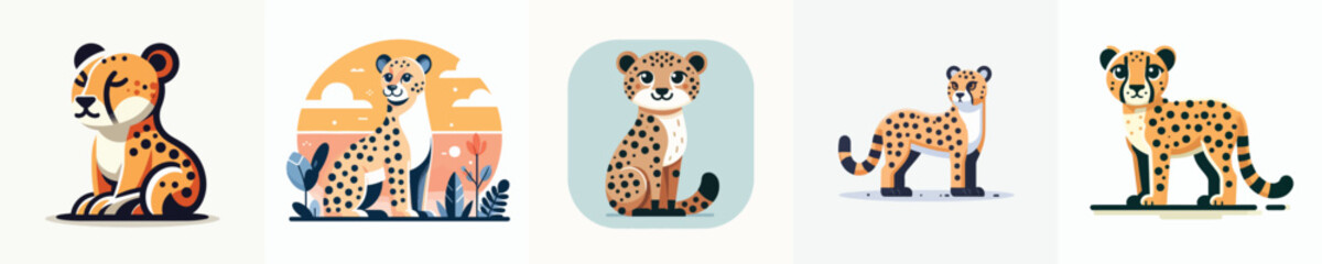 Vector of a cheetah