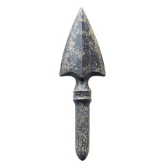A Ceramic Arrow with Aztec Obsidian Blades Ritual Isolated on Transparent Background