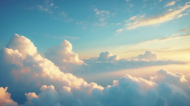 A somewhat hazy sky in warm weather
