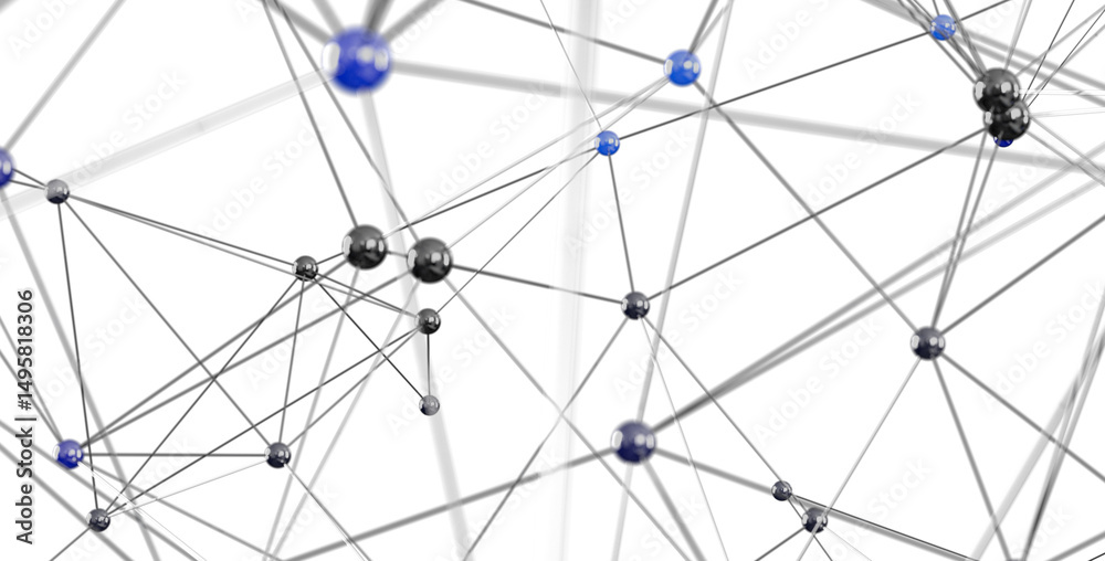 Poster high-quality stock photo of a complex network. ideal for technology, connection, and global concepts