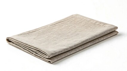 Soft Beige Linen Fabric Textile Sample Closeup Shot Ideal for Design Projects and Home Decor