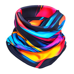 Contemporary Cooling Bandana with a Bold Digital Gr Isolated on Transparent Background