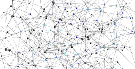Abstract image depicting a complex network, ideal for technology, data science, and connection themes.