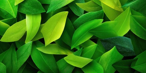 Obraz premium Eco Cycle with Overlapping Arrows in Green Shades for Sustainability and Recycling