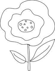 vector drawing of a leaf