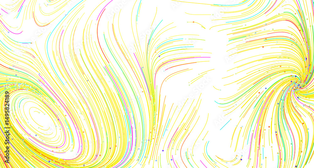 Poster Colorful abstract background with swirling lines and vibrant colors. Perfect for websites, presentations, and designs.