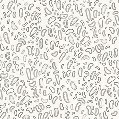 Abstract seamless pattern with  drawing in doodle style. Digital illustration.