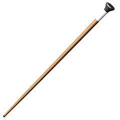 Photorealistic Pole Vault Pole with Textured Grip Isolated on Transparent Background PNG