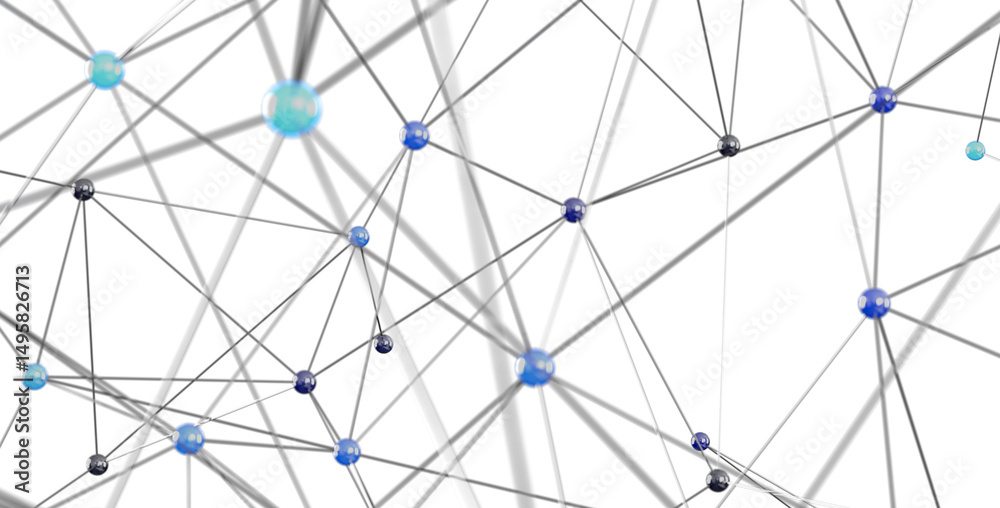 Aufkleber high-quality image depicting a network connection, ideal for tech, business, and communication conce