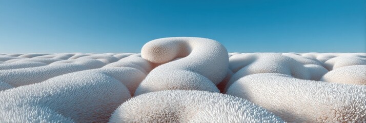 Minimalist Celestial Dreamscape AI-Inspired Philosophical Cloud Formations Exploring Existential Metaphors in Surreal Visual Meditation