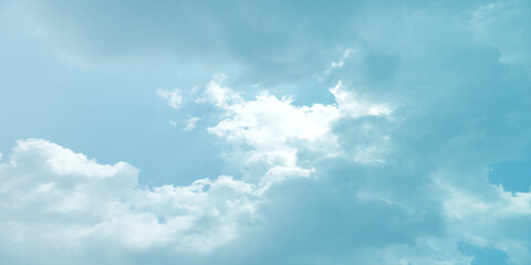 sunny sky blue light watercolor background. Aquarelle painting brush effect card paper textured canvas cloudy smoke space for text, entertaining card, template. aquamarine color graphics illustration