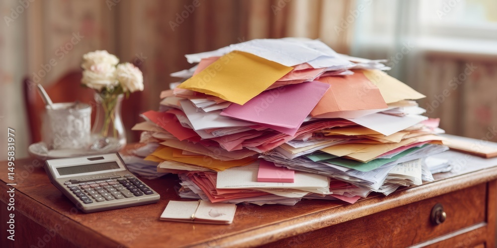 Poster Cluttercore Productivity Hack Minimalist Workspace Survival Guide - Transforming Chaotic Financial Workflows with Smart Digital Organization Strategies