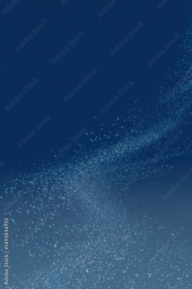 Aufkleber celestial stardust visualization dynamic digital particle flow representing cosmic inspiration for t