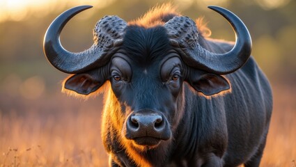 Naklejka premium The Buffalo, scientifically referred to as Syncerus caffer