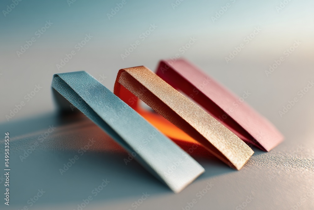 Aufkleber minimalist reading essentials sleek ribbon bookmarks in pastel gradient - modern organization tools 