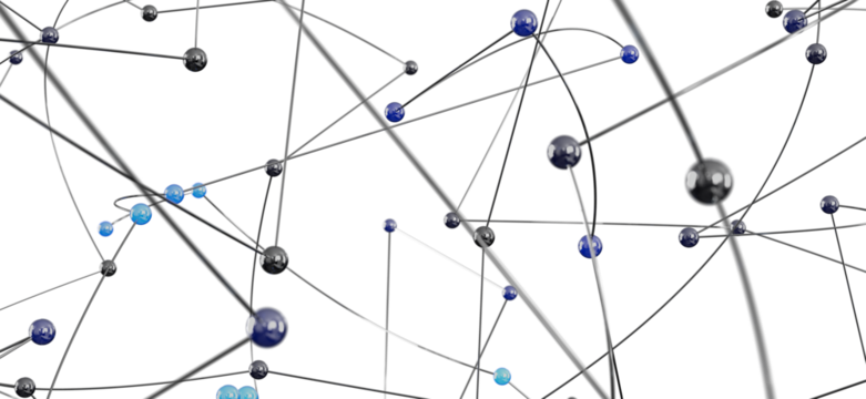 3D rendering of a complex network.  Ideal for technology, connection, and global concepts. - Powered by Adobe