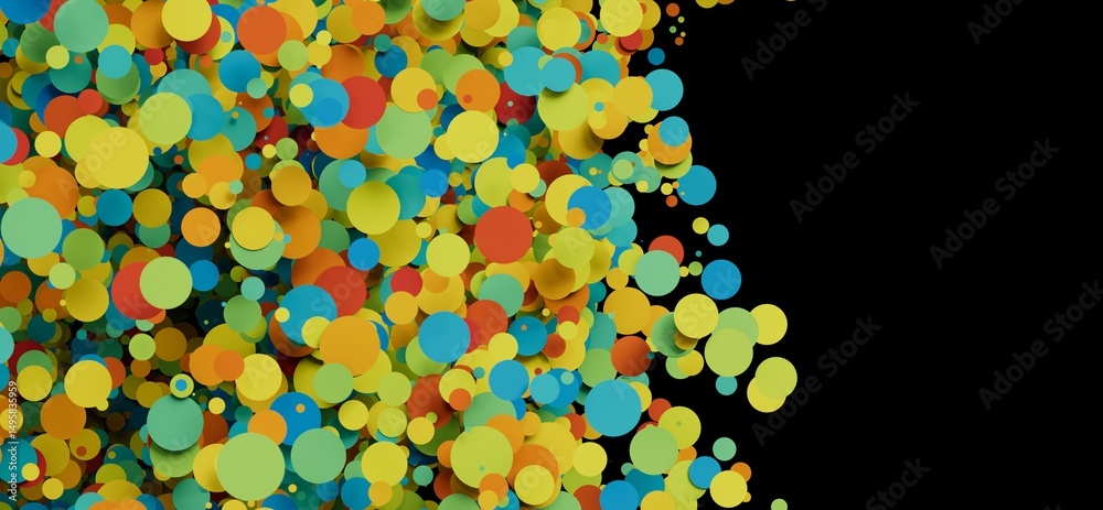 Aufkleber Abstract background with colorful circles. Perfect for websites, presentations, and more!