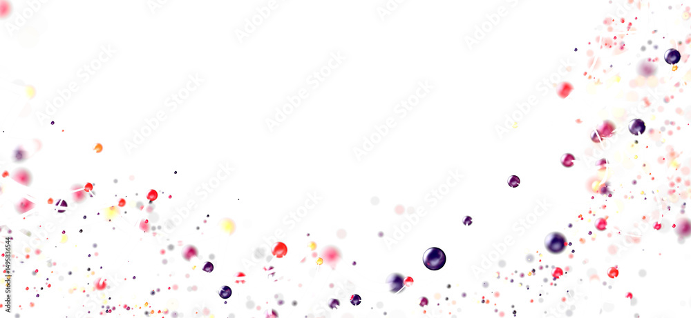 Aufkleber Abstract background with colorful bubbles and bokeh effect. Perfect for websites or presentations.