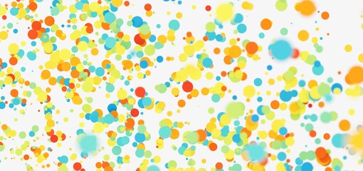 Bright, cheerful background of colorful floating circles. Perfect for websites, presentations, and more!