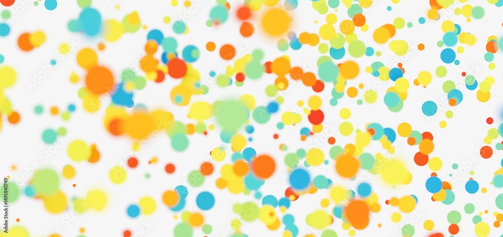 Poster bright, fun abstract background with colorful bubbles. perfect for websites, presentations, and more