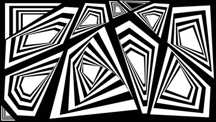 black and white geometric pattern
