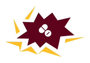 Drug - Drug Interaction. Drug And Drug Interaction Vector Illustration. Drug interaction pharmacist vector. Drug interaction pharmacist sign.