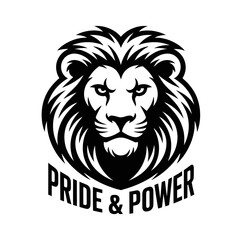 lion head silhouette vector