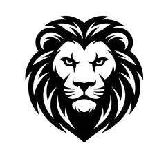 lion head silhouette vector